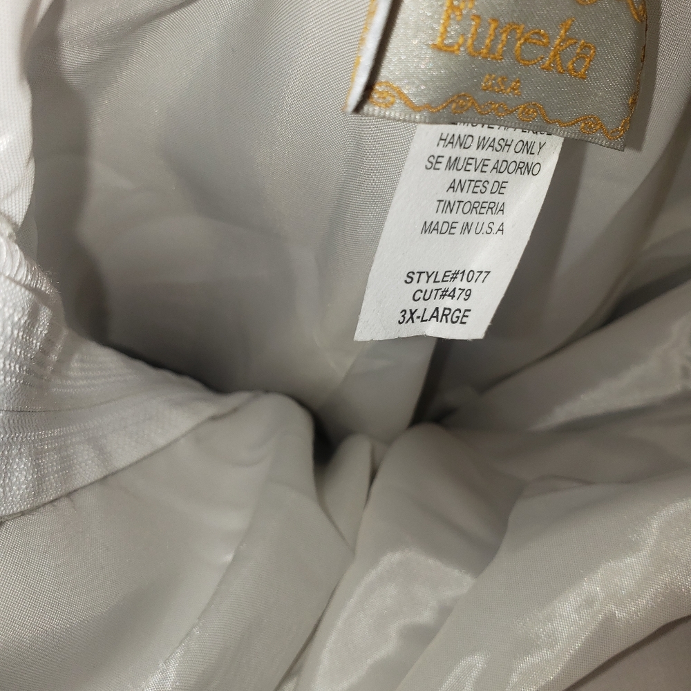 Eureka Wedding Dress tag says 3x but fits more like 1x . $175 ๐ Free Shipping - Picture 13 of 16